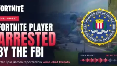 A Fortnite player was arrested by the FBI following alleged threats made in voice chat